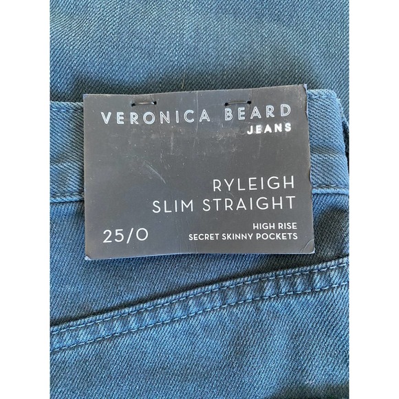 Veronica Beard High Rise Ryleigh Slim Straight Jeans - Picture 3 of 3